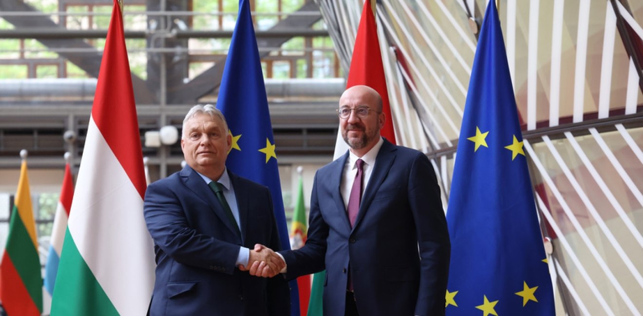 European Council President Charles Michel meeting with Hungarian Prime Minister Viktor Orbán, July 1, 2024