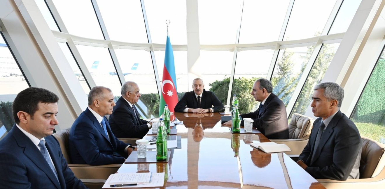 Ilham Aliyev meeting on J28243 plane crash