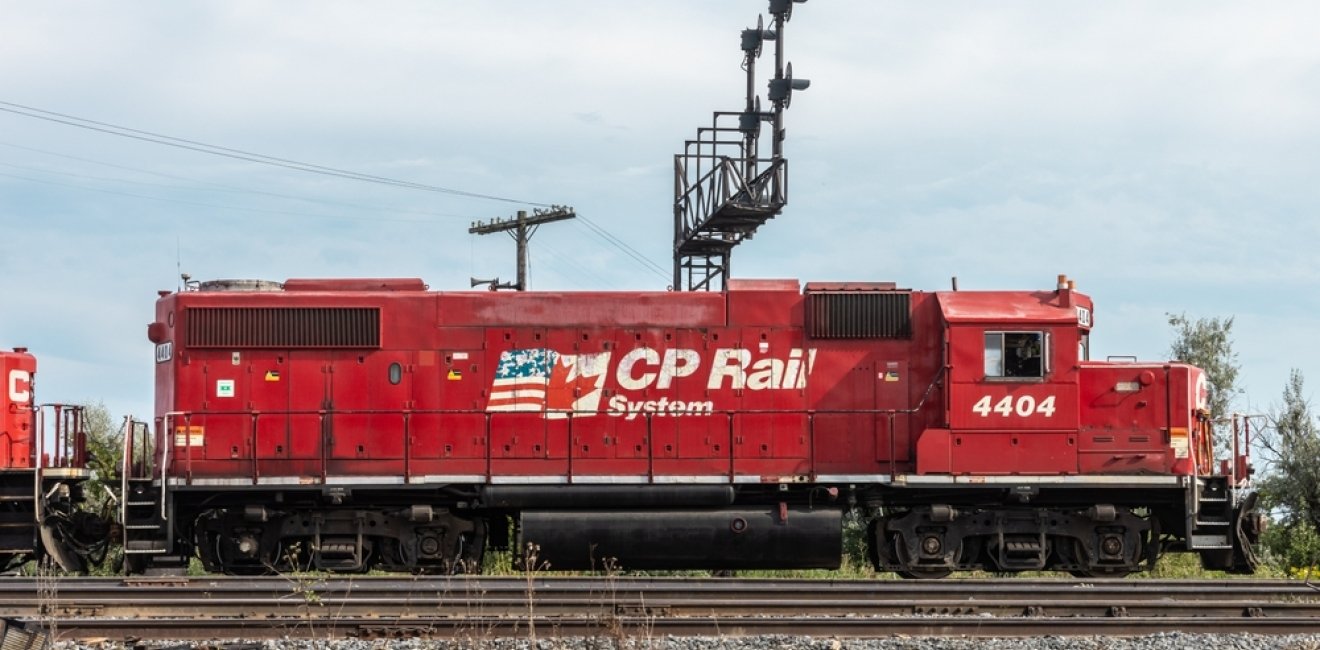 CPKC Rail Train in Canada