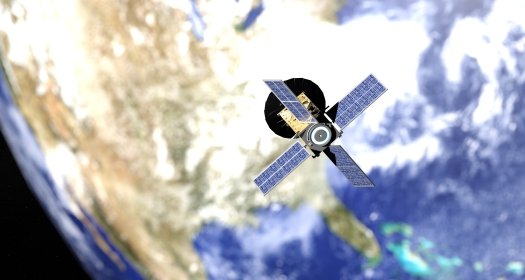 micro satellite called CUBESAT 3D rendering