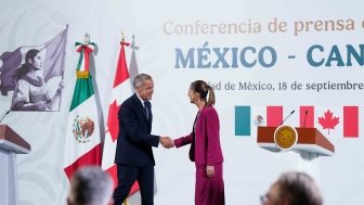 Canadian Prime Minister Mark Carney and Mexican President Claudia Sheinbaum