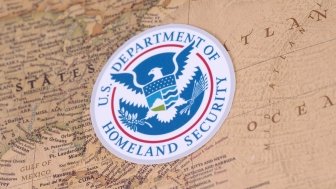 Homeland Security Logo with Map