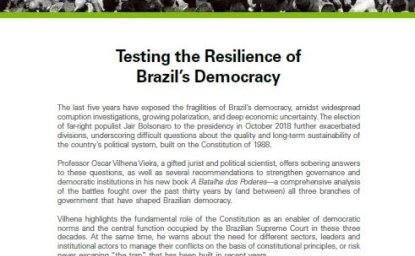 Event Summary: Testing the Resilience of Brazil's Democracy