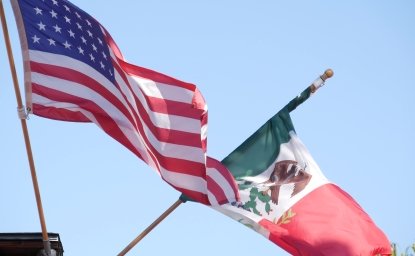 US-Mexico Flags