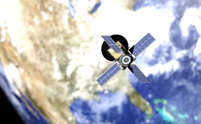 micro satellite called CUBESAT 3D rendering