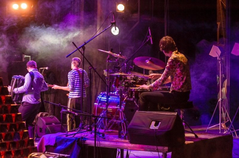 Band playing in Odesa