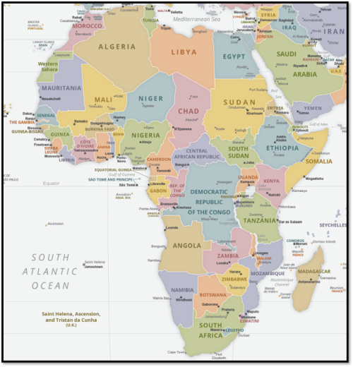 Africa map