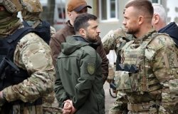 September 14, 2022 - President of Ukraine Volodymyr Zelenskyy visits Kharkiv during Russian Ukrainian war.